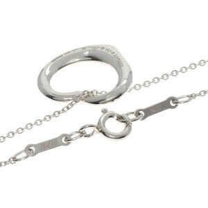 Tiffany Co Open Heart Necklace Silver